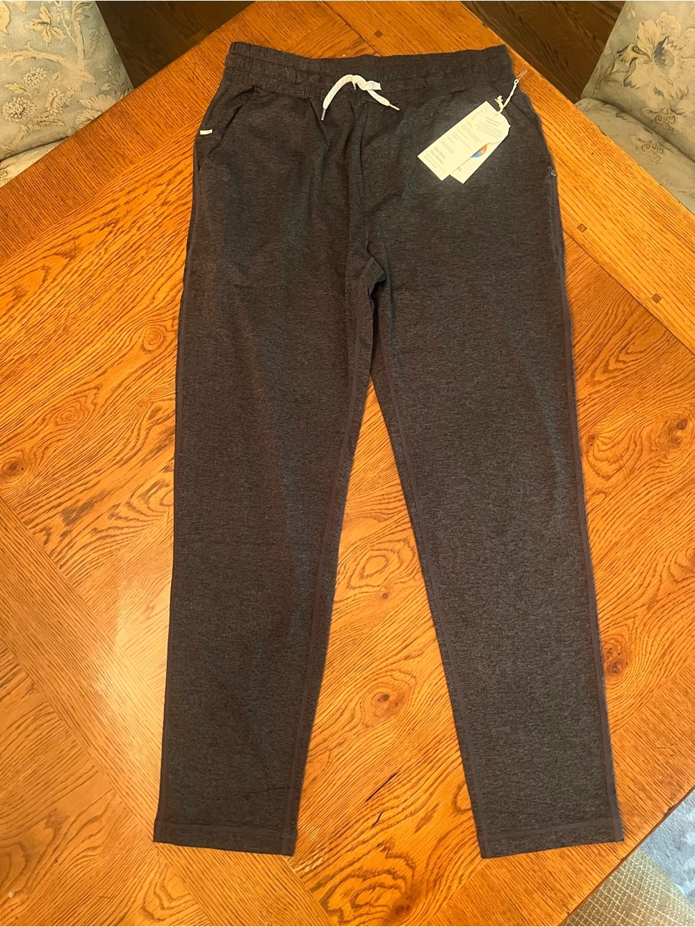 Vuori Men's Joggers Ponto Performance Pant Charcoal Heather Brand New